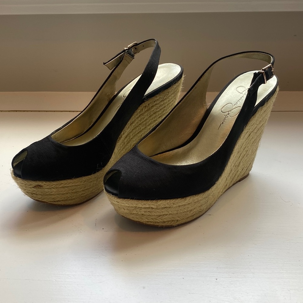 Jessica Simpson peep toe espadrilles